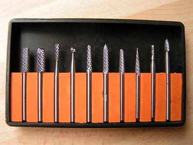 Solid Carbide Burrs - 10 piece boxed set (AMA1001)